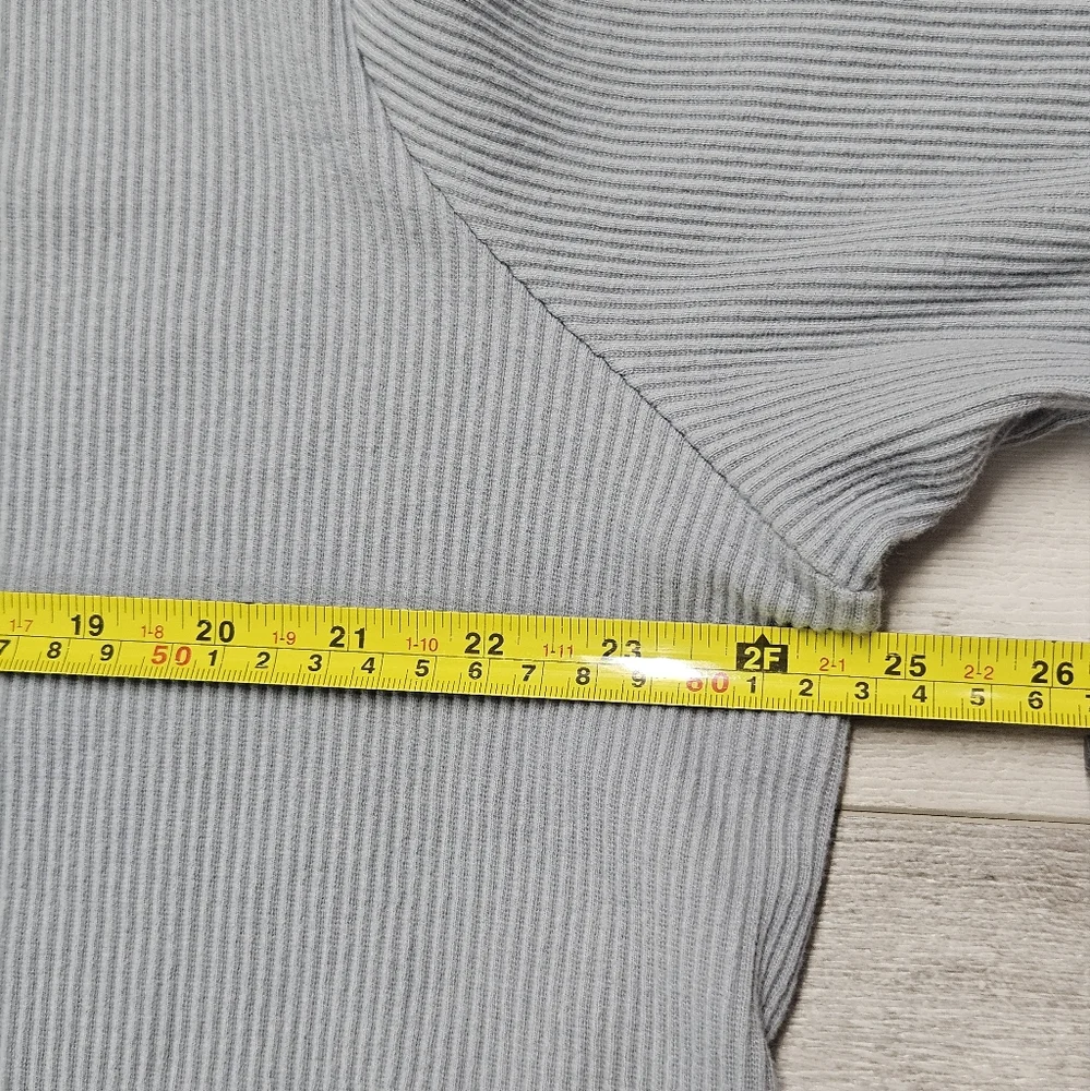 By Egreis Thermal Waffle Knit Pullover Top Size XXL Wide Boatneck Curved Hem